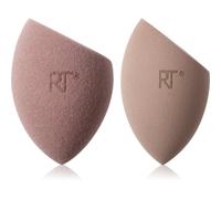 Real Techniques – Éponges maquillage New Nudes Bare Finish, sans latex – Duo 2 pièces