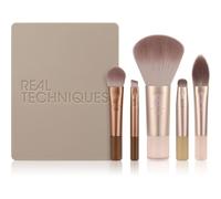 Real-Techniques Makeup-Brushes Brush-SetsNew Nudes On-The-Glow Mini Brush Set Mini Multitask Brush 130 + Mini Medium Shadow Brush 133 + Mini Smudge Brush 132 + Mini Definer Brush 134 + Mini Kitten Paw