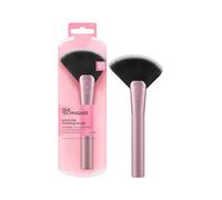 Real Techniques Pinceau de finition extra large, grand pinceau de maquillage pour poudre bronzante, surligneur et contour, pinceau éventail surdimensionné XL pour une application rapide, sans cruauté