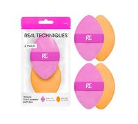 Real Techniques – Houppette à poudre Miracle 2-en-1 – Double face – 2 unités