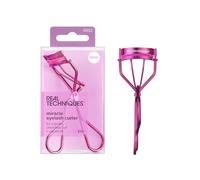 Real Techniques Recourbe-Cils Miracle, outil doux rose format voyage, design sans pincement, cils liftés, volume boost avec mascara, prise en main confortable