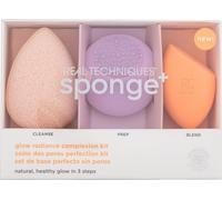 Real Techniques Sponge+ Glow Radiance Complexion Kit 3pcs pour un teint unifié et éclatant