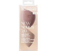 Real Techniques – Éponges maquillage New Nudes Bare Finish, sans latex – Duo 2 pièces