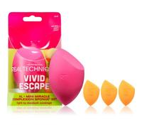 Real Techniques Vivid Escape Complexion Perfection Sponge Set Kit De Maquillage