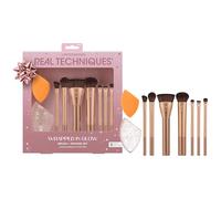 Real Techniques Wrapped In Glow Brush + Sponge Kit, 9 Piece Limited Edition Gift Set