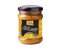 REAL THAI - Pâte de Curry Jaune Intense et Aromatique, Texture Onctueuse, Pot 227g - Lot de 3