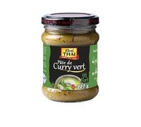 REAL THAI - Pâte de Curry Vert Intense, Aromatique Saveurs Authentiques de Thaïlande, Pot 227g - Lot De 3