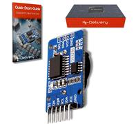Real Time Clock RTC I2C Compatible avec DS3231, Horloge en Temps Réel avec Batterie RTC DS3231 I2C, Module d¿Horloge Haute Précision Compatible avec Arduino et Raspberry Pi incluant