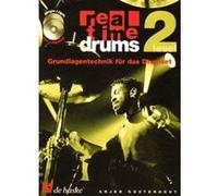 Real Time Drums 2 (D) – Batterie + CD – Techniques de base pour batterie – Version allemande