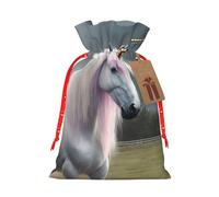 Real Unicorn04 Sac cadeau avec cordon de serrage Motif licorne
