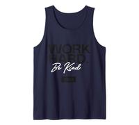 Real - Work Hard Be Kind Logo Noir et Blanc Débardeur