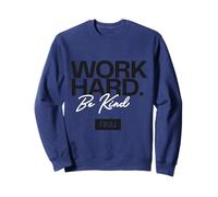 Real - Work Hard Be Kind Logo Noir et Blanc Sweatshirt