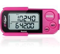 Realalt 3DTriSport Podomètre avec clip et drago, eBook inclus, mémoire de 30 jours, compteur de pas précis, distance (miles/km), compteur de calories, suivi du temps d'exercice quotidien