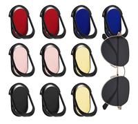 Realand Lot de 10 organiseurs de lunettes de soleil à suspendre pour lunettes de soleil, support ovale adhésif pour lunettes de soleil, organisateur de rangement de lunettes de soleil