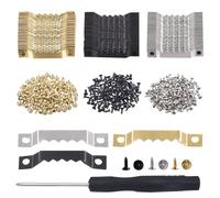 Realand Lot de 150 cintres robustes en dents de scie, 3 couleurs, crochets de suspension en toile, kit de matériel de suspension pour tableau mural, peinture, œuvre d'art