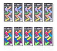 Realand Lot de 1600 onglets adhésifs translucides, 16 couleurs, pour livres d'annotation, couleurs fluo + Morandi