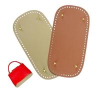 Realand Lot de 2 bas ovales de grande taille pour sac à main, avec trous pour façonner des sacs, fournitures de fabrication de sacs à main en cuir, bas de panier de crochet pour base de crochet