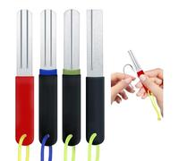 Realand Lot de 4 aiguiseurs d'hameçons de pêche, limes à hameçon diamant avec double face, grain fin et grossier, outil d'affûtage portable pour hameçon, couteau, aiguille, pince à épiler
