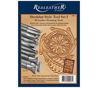 Realeather Sheridan Set d'outils pour tampons I, Métal, Plaqué Chrome