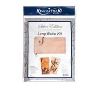 Realeather Silver Edition Portefeuille long kit Leathercraft kit d'embrayage Style Cuir Portefeuille