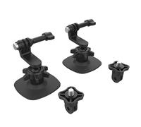 ReaLegend adhésif Flexible Rotatif à 360° pour Insta360 X5, Support de Casque X4, X3, Accessoires pour Go Pro et Support de Casque pour caméra Sportive pour Osmo Action (Lot de 2)