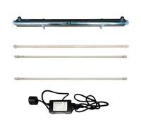 Realgoal Purificateur d’eau UV55W-2L 12GPM pour la purification de toute la maison, entrée/sortie 3/4 "mâle (ajouter 1 filtre supplémentaire)