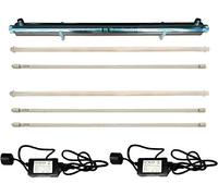 Realgoal Purificateur UV 55w 12GPM, avec 2 lampes supplementaires, 1 manchon de quartz supplementaire, 1 ballast supplementaire, filtre a eau UV pour la purification de toute la maison