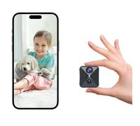 realhide Caméra cachée WiFi 4K améliorée avec stockage gratuit dans le cloud, mini caméra espion 120°, détection de mouvement intelligente, vision nocturne, caméra de nounou d'intérieur sans fil pour