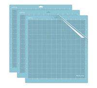 Realike Lot de 3 tapis de découpe antidérapants pour Silhouette Cameo 3/2/1 12 x 12 cm LightGrip