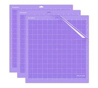 Realike Lot de 3 tapis de découpe antidérapants pour Silhouette Cameo 3/2/1 12 x 12 cm StrongGrip