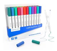 REALIKE Lot de 36 marqueurs infusibles à double pointe compatibles avec Cricut Joy/Xtra (pointe 0,4 et 1,0)