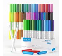 REALIKE Lot de 36 marqueurs infusibles compatibles avec Cricut Maker 4Explore Air 1.0/0.4 à double pointe pour dessin, gobelet, t-shirt, mug