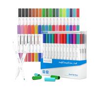 REALIKE Lot de 36 Stylos de Sublimation Infusible Marqueur Compatible avec Cricut Joy Xtra Double Pointes 1.0/0.4 à Pointe Fine pour Dessin Marqueurs pour Sublimation sur Tasses et T-shirts Transfert