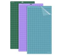 REALIKE Tapis de découpe Remplacement 3PCS pour Explore Machine,Cricut Expression Machine Maker 30.48cmX30.48cm 12x12 inch Tapis de Coupe Collants Adhésifs Tapis (Multi Color-12X24)