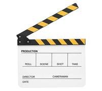 Réalisateur de Film de Film de Clap en Acrylique Organique 30x25CM, Directeur de Clap, Outil de Photographie de Clap de Film(coloré (PAV1CWE3))