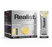 REALIST® Électrolytes Sans Sucre [30 STICKS] Électrolytes en Poudre | High Salt PERFORMANCE Electrolytes - pour Sport et Effort - Sodium, Potassium, Magnésium - KETO | Goût Citron Salé