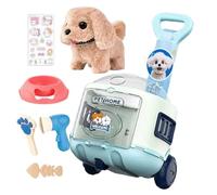 Realistic Animal Walking Toy - Trolley Case Electric, Barking Pet Plush Figure, Interactive Pretend Play Educational Toy | For Kids Girls Boys Birthday Learning Fun Use, Animal Toys, Electric