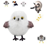 Realistic Bird-Shaped Interactive Cat Toy, Interactive Cat Toy Shaped Like a Realistic Bird, Flying Flapping Birds Cats Toys for Indoor, Rechargeable Touch Activated(Sparrow)
