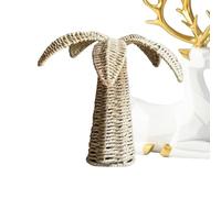 Realistic Botanical Statue, Woven Tabletop Scene Prop, Aesthetics with Intricate Detail, Sustainable Grass Shrub, Interior Accessory with Earthy Finish, Gift Choice for Bedroom and Birthday