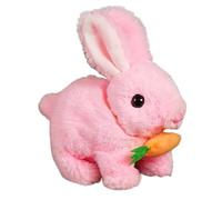 Realistic Bunny Toy, Easter Bunny Soft Doll Plush Toys, Interactive Game Rabbit Cute Dolls, Jumping and Shaking Ears Electronic Pet, Easter Basket Stuffers, for Kids