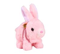 Realistic Bunny Toy, Interactive Plush Figure Toys, Cute Stuffed Bunny, Electronic Pet Rabbit, Ideal for Kids, Home Decoration, Playtime Fun, Indoor Use, 6.3x3.54x6.3 inches
