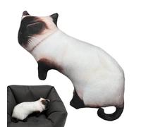 Realistic Cat Pillow - 60cm Soft Plush Animal Cushion Decor | Decorative Throw Pillow for Kids Adults Apartment Nursery Sofa Couch Bed Living Room Bedroom Car Birthday Holiday