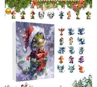 Realistic Dinosaur Figurine | Dinosaur Advent calendãr - Christmas Decorations Toddler | Countdown Calendar | Different Dinosaurs Styles, Reusable, Christma Surprises Gift For Kids