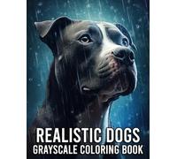 Realistic Dogs Grayscale Coloring Book: Corgi and Golden Retriever Coloring pages featuring Detailed Dog Portraits and Popular Pitbull Illustrations for All Ages seeking High Quality Relaxation