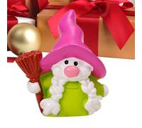 Realistic Dwarf Miniature, Witch Figurine Collectible, Mini Resin Statue Decor, Desktop Home Accent, Detailed Craft Figurine with Creative Design, Mini Display for Kids Adults Friends Children