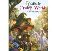 Realistic Fairy Worlds-Coloring Book for Adults: A creative 3D coloring book with magical animals, fairies & unicorns - the perfect gift for fantasy ... promoting creative relaxation & stress relief