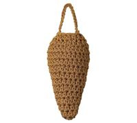 Realistic Fake Wasp Nest, Wasp Hand-Crocheted Decor, 7.87x0.59 Inches Eco-Friendly Faux Nest for Outdoor, Weatherproof Hanging Decor for Patio Trees Eaves Garden Porch