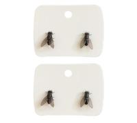 Realistic Fly Earrings, Simulation Mini Personalized Black Fly Earring, Bug Jewelry, Funny Novelty Abstract Gift Women Men Wear (Black-2PCS)