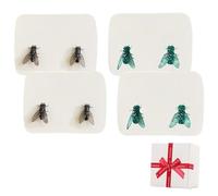 Realistic Fly Earrings, Simulation Mini Personalized Black Fly Earring, Unique Abstract Simulated Animal Earring Gift for Women Men
