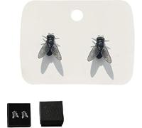 Realistic Fly Earrings, Simulation Mini Personalized Black Fly Earring, Unique Simulation Design Fly Earrings, Funny Novelty Abstract Gift (Black)